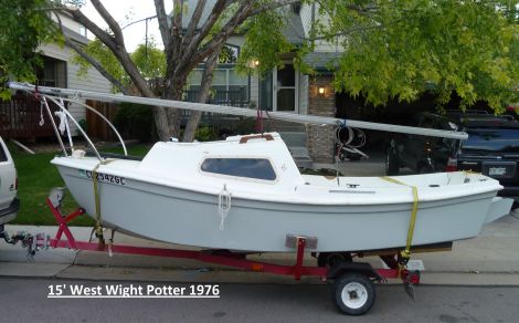 1976 15 foot HMS Marine Inc. West Wight Potter Sailboat For Sale in 