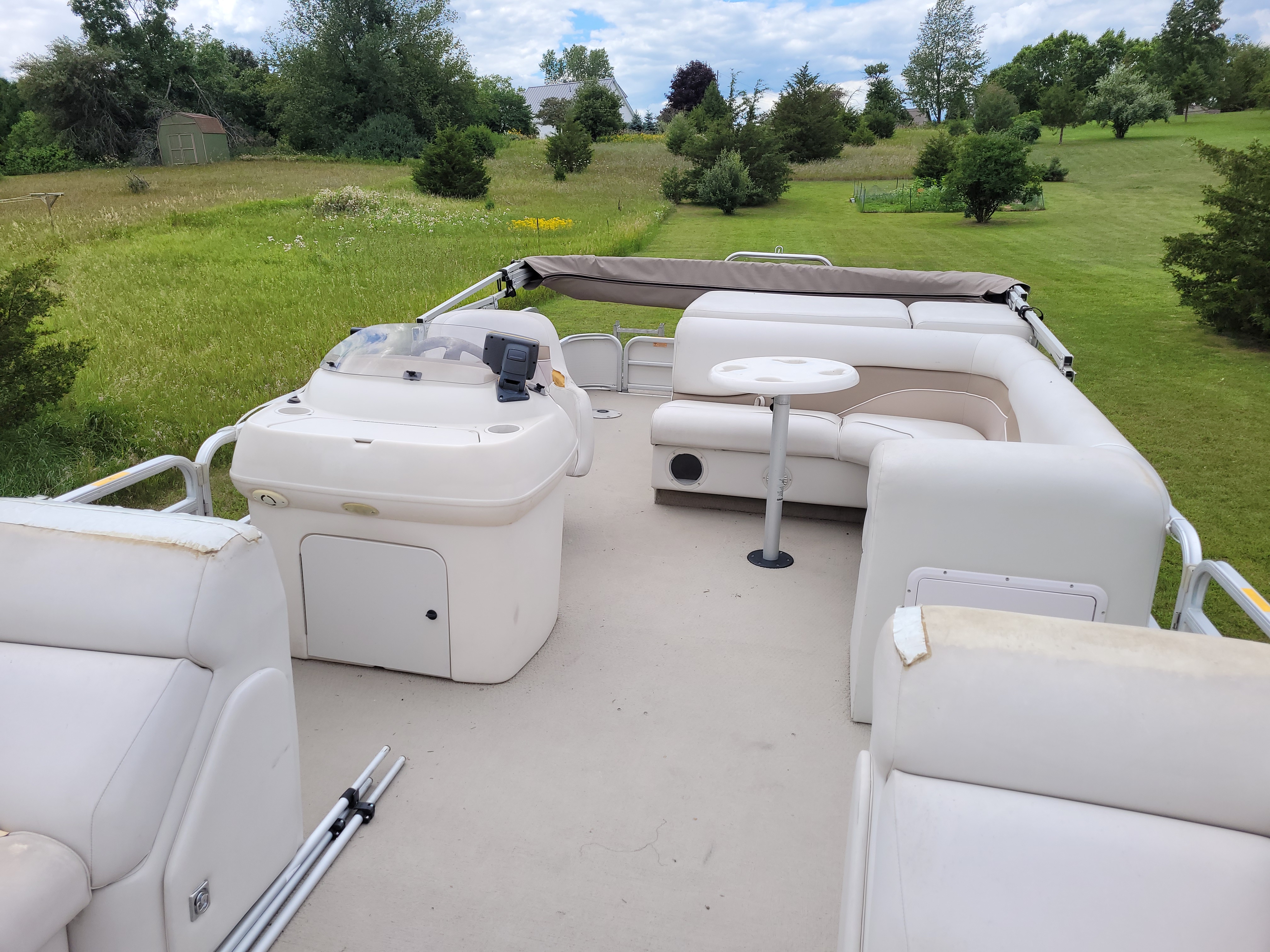 2001 24 foot Sweetwater Fishing pontoon Pontoon Boat for sale in Cement City, MI - image 3 