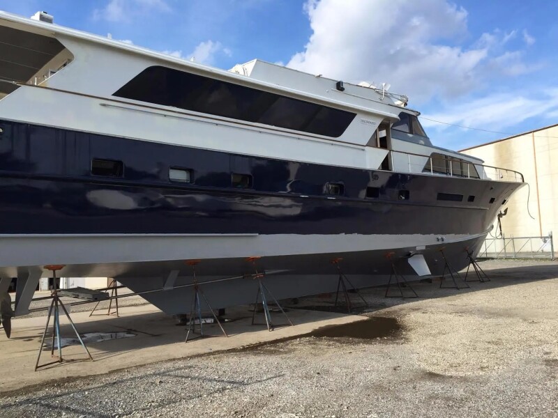 Used Boats For Sale in Chicago, Illinois by owner | 1985 91 foot Broward Raised Bridge Motor Yacht