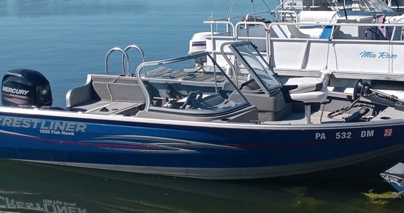 Used Crestliner Boats For Sale in New York by owner | 2013 Crestliner Fish Hawk 16.5