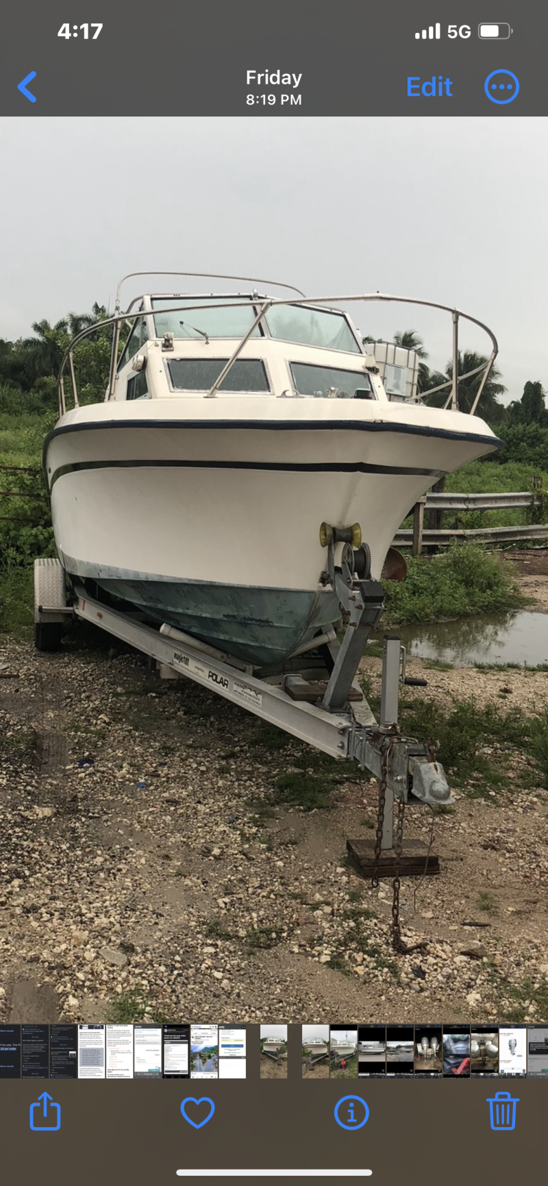 Grady-White Boats For Sale in Florida by owner | 1981 26 foot Grady-White SEAFEARER ( CUDY CABIN)