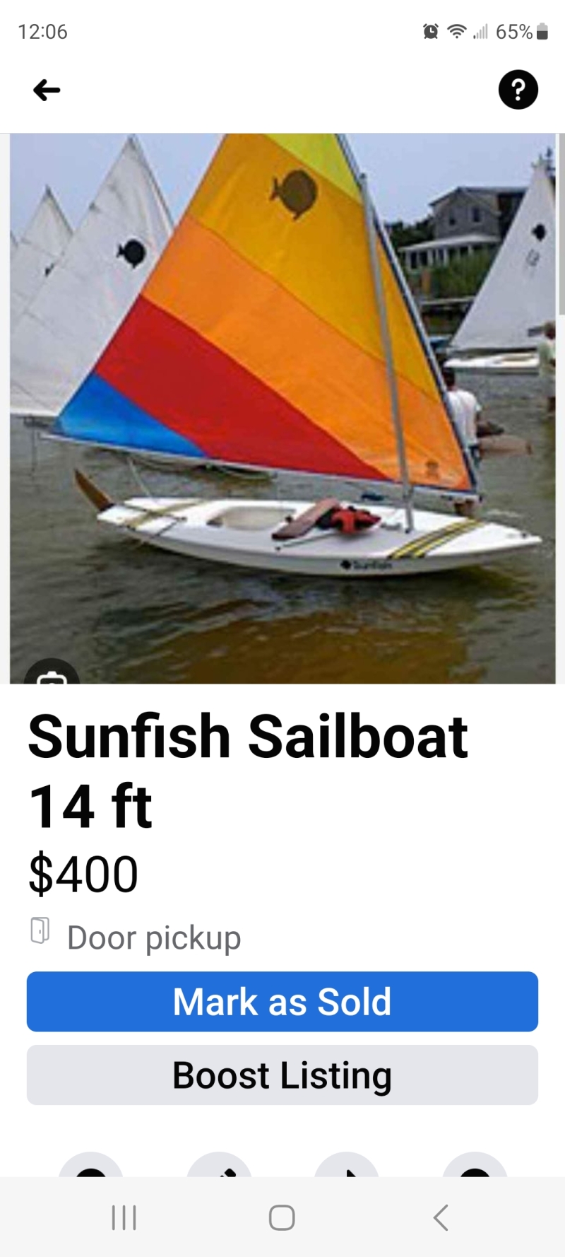 Used Sailboats For Sale by owner | 2010 14 foot SUNFISH  Sunfish