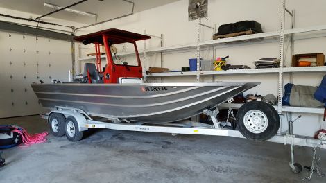 Center console  Boats For Sale by owner | 2008 HCM  HELLS CANYON MARINE  22FT CENTER CONSOLE SLED