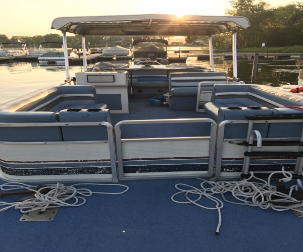 Used Harris Pontoon Boats For Sale by owner | 1989 24 foot Harris Flotebote