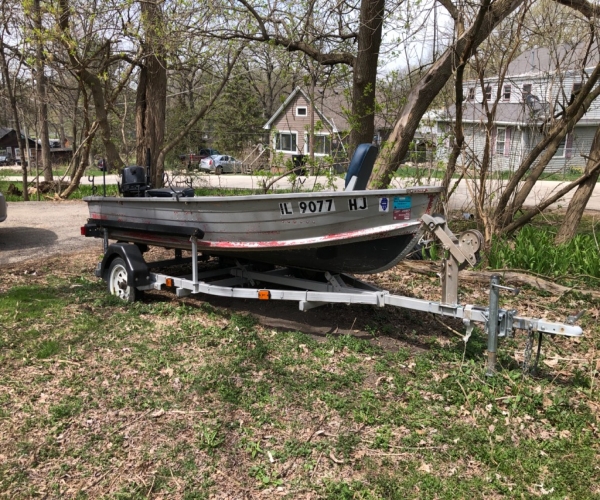Boats For Sale in Chicago, Illinois by owner | 2005 2005 Home made trailer 2015 Coleman motor