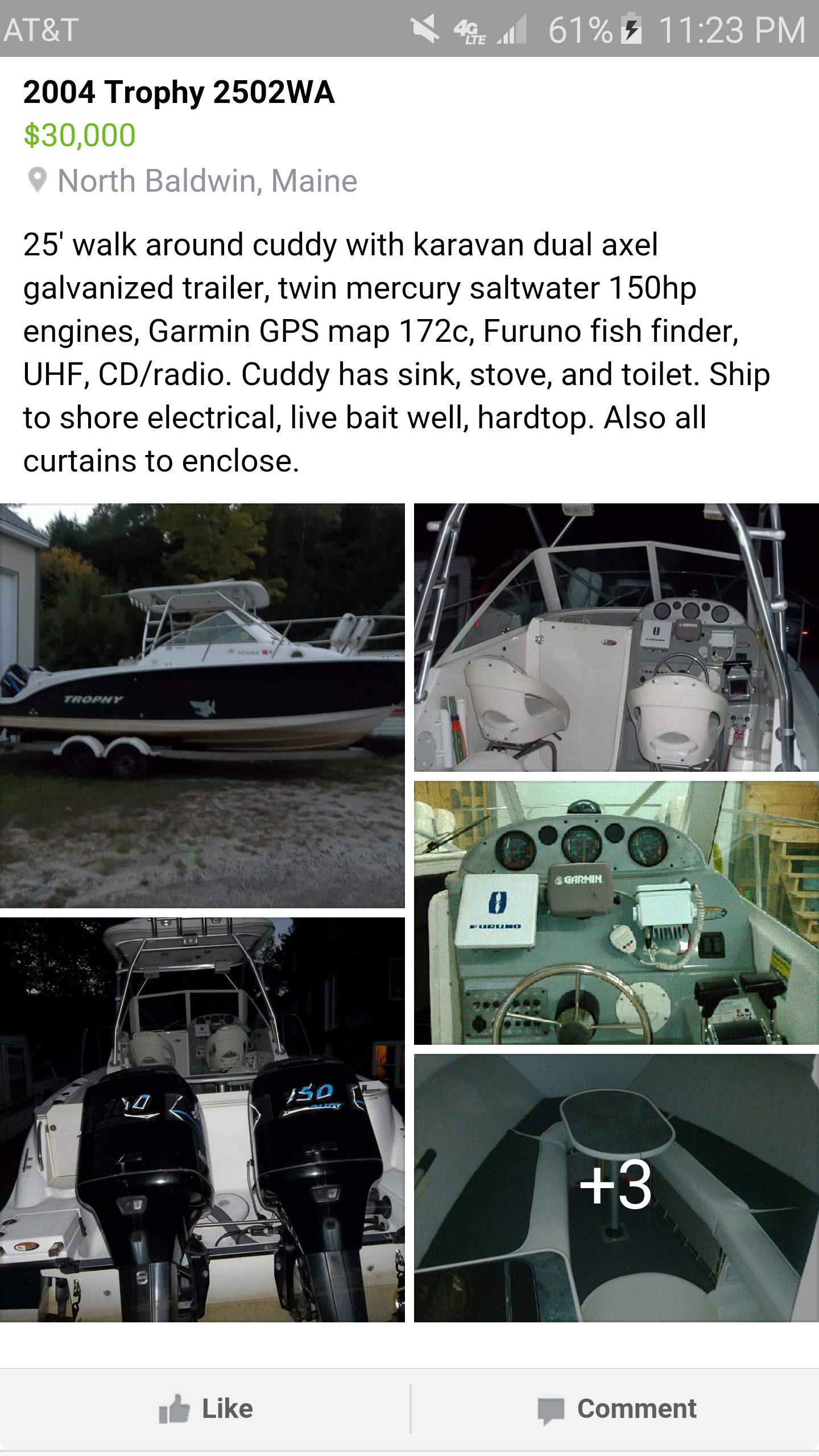 Used Trophy Boats For Sale by owner | 2004 Trophy 2502WA
