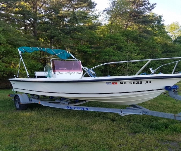 Used Boats For Sale in Delaware by owner | 1990 19 foot Romarine Center Console 