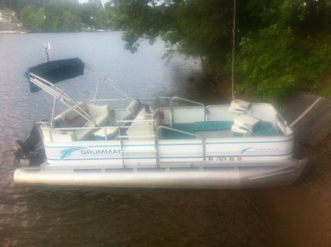 Used Grumman Boats For Sale by owner | 1995 18 foot Grumman Fish and Fun Pontoon